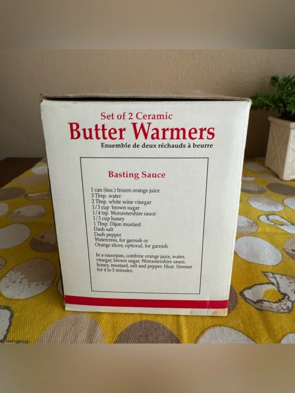 NorPro NIB Set of 2 Ceramic Butter Warmers with candles
